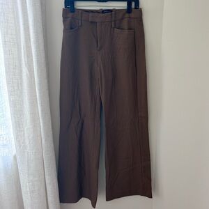 Banana Republic Wide Leg Trousers in Brown
